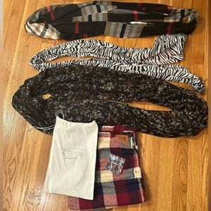 Group of scarves